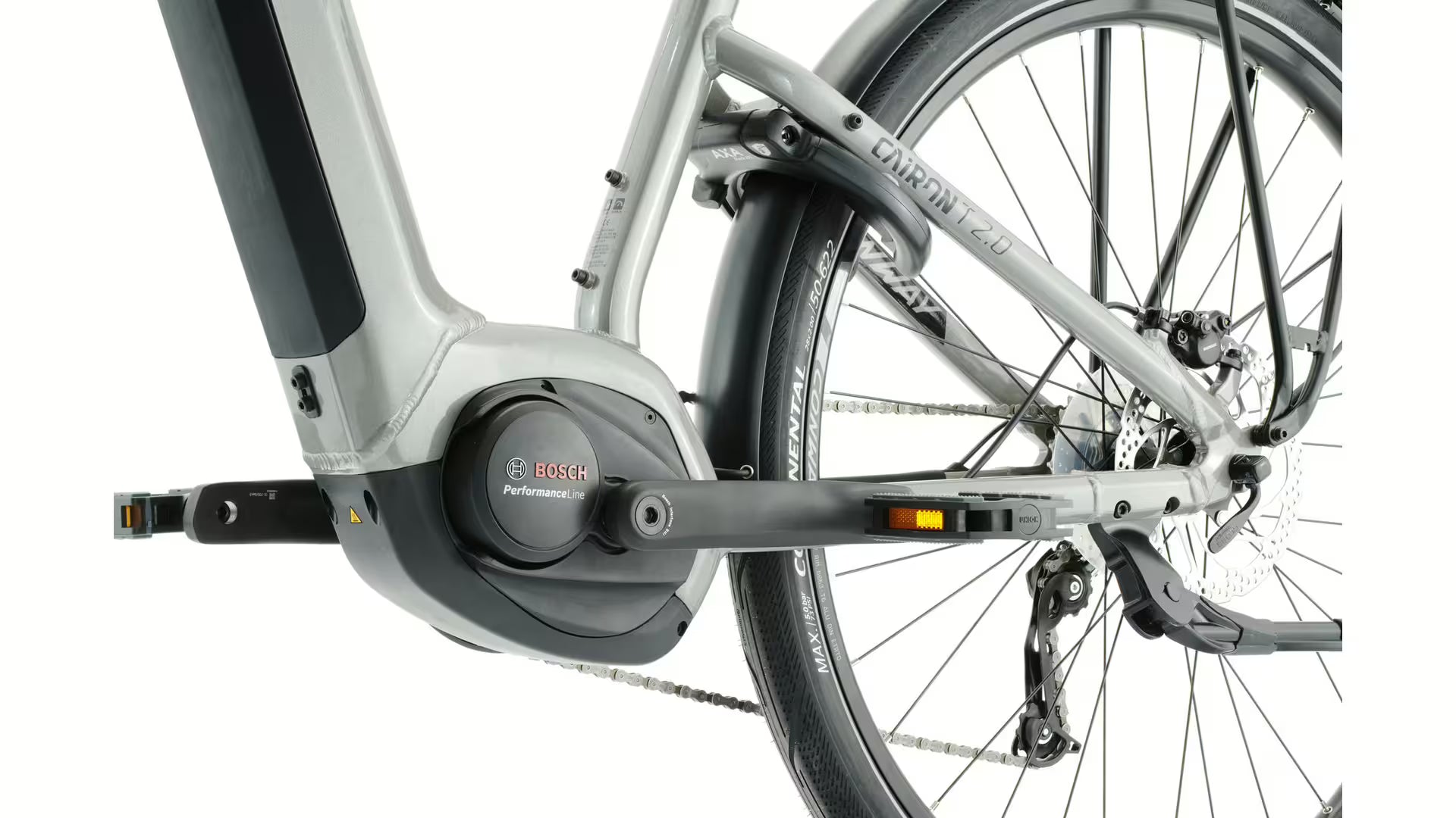 Conway Cairon T 2.0 Diamant 625 Wh | E-Bike Trekking Herren | Bosch Performance Gen.3 | Grau