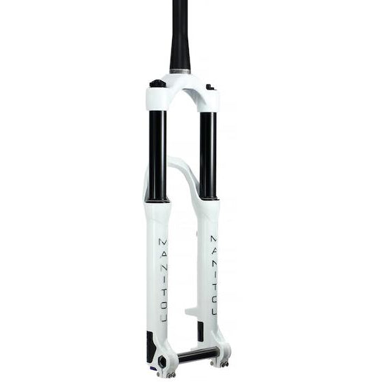 Manitou Circus Expert 100 mm Federgabel 26" | 20 mm TA | Tapered | Dirt Jump weiß