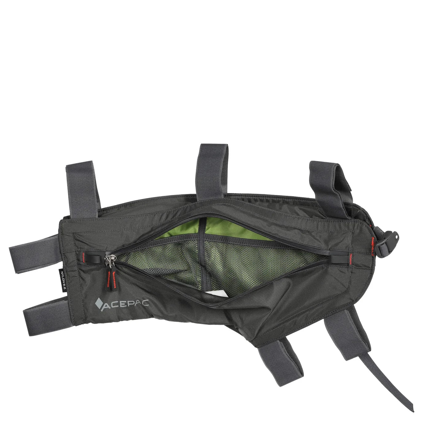 ACEPAC Zip Frame Bag M MKII Rahmentasche | 3,5 L | 40 x 6 x 14 cm | Grau