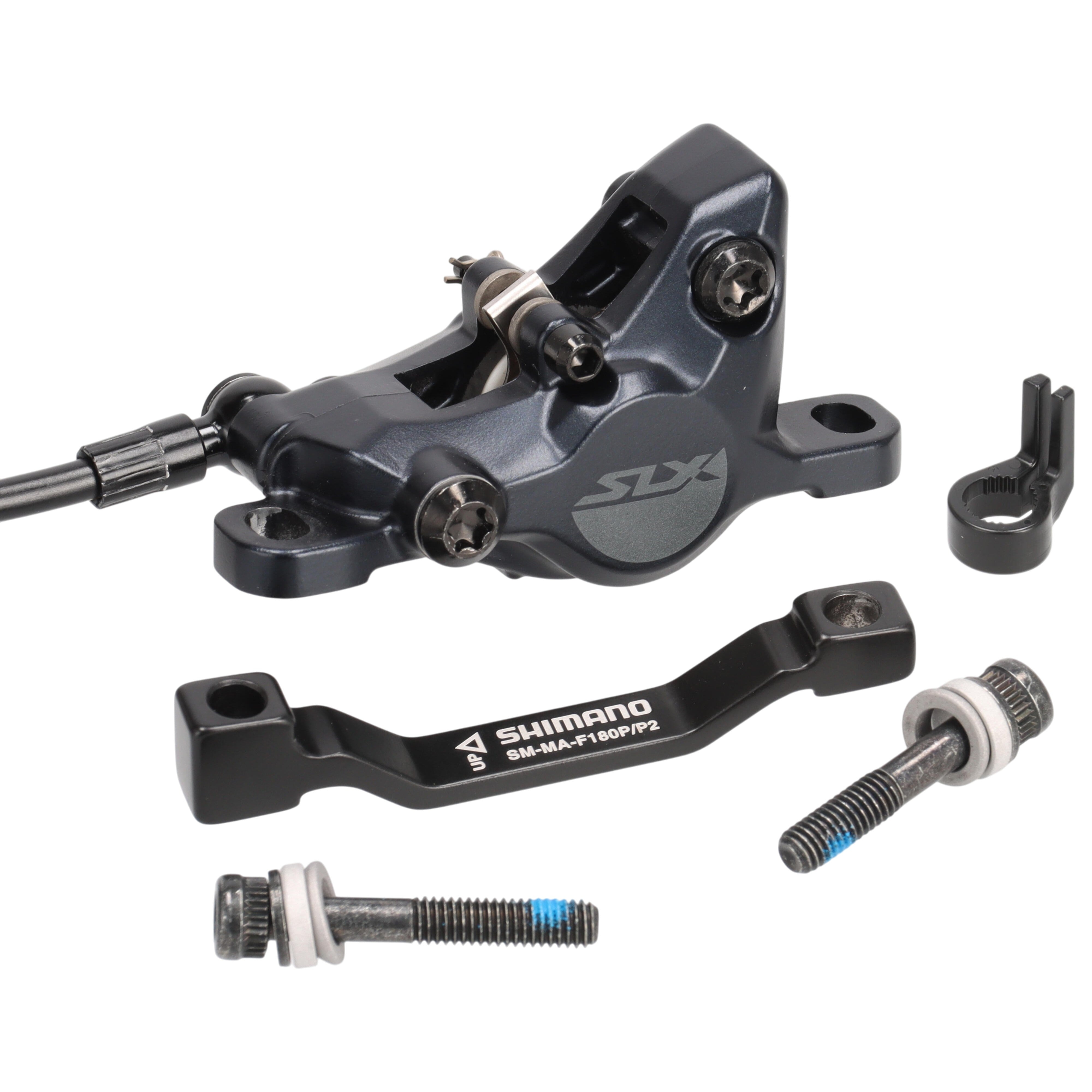 Shimano SLX M7100 Scheibenbremse | 2-Kolben | Vorderbremse | I-Spec EV | inkl. 20 mm Postmount Adapter