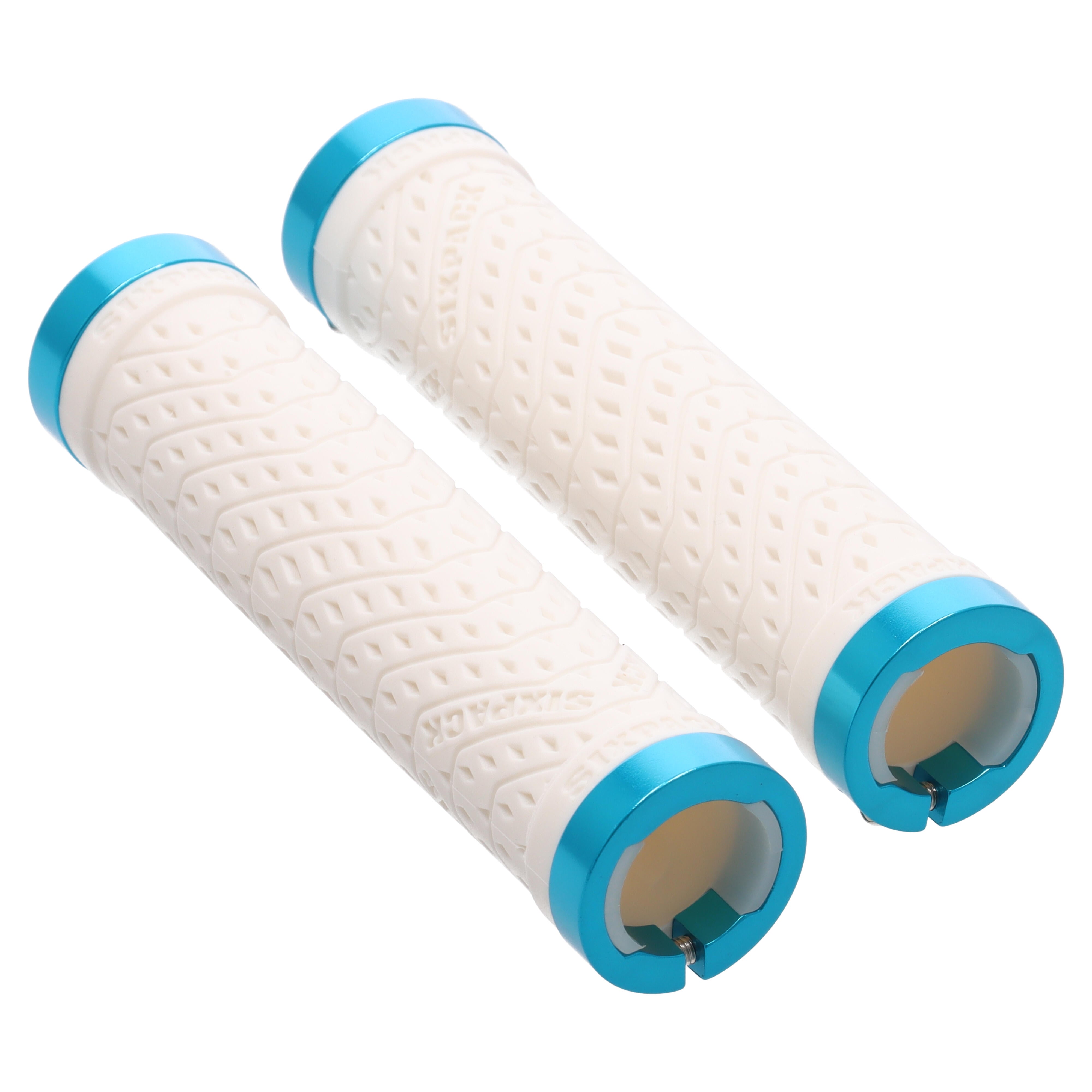Sixpack K-Trix Lock-On Griffe | MTB | Weiß / Blau