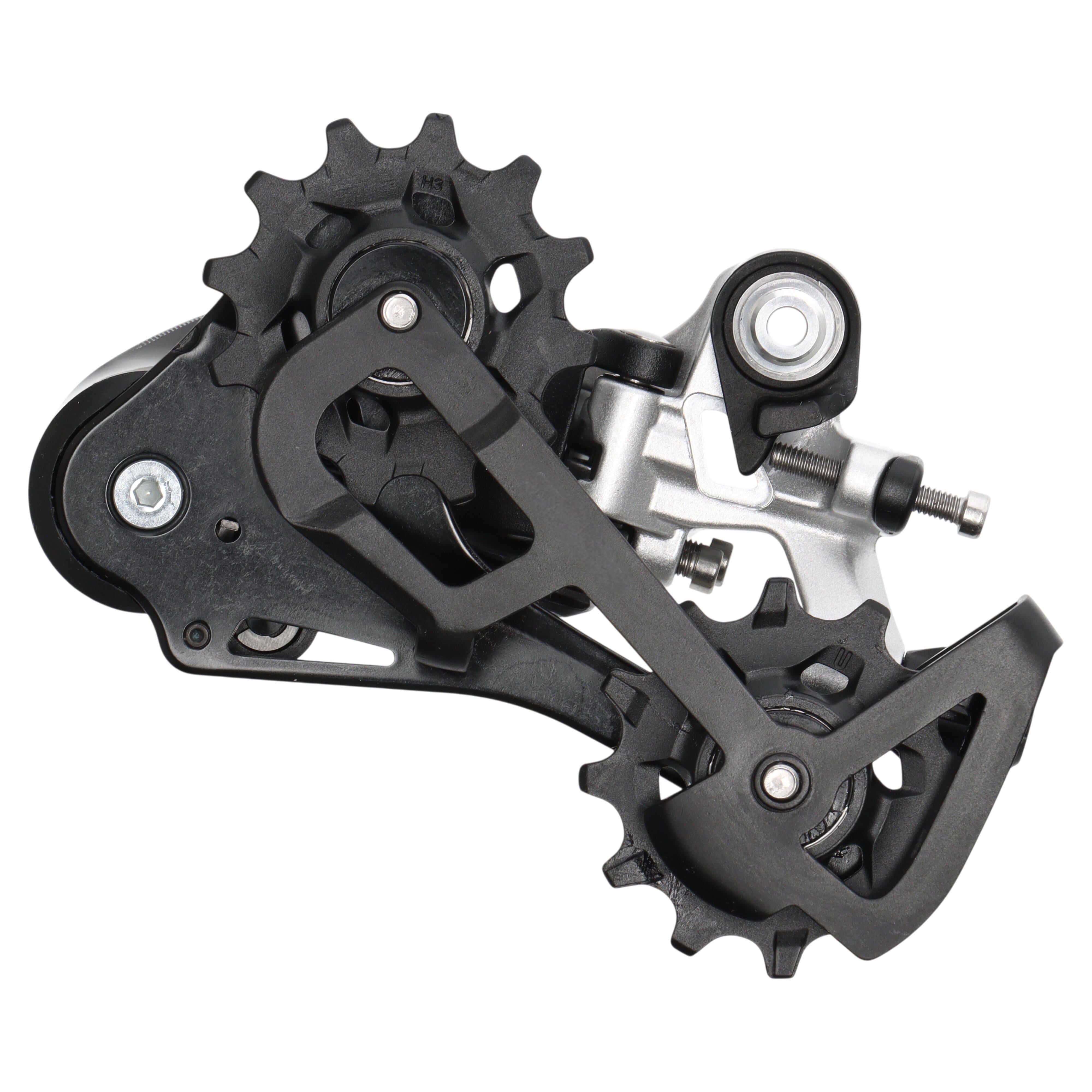 SRAM Rival 1 Schaltwerk | 11-fach | langer Käfig | Type 3.0 | 11-32 bis 10-42 | Schwarz/Silber