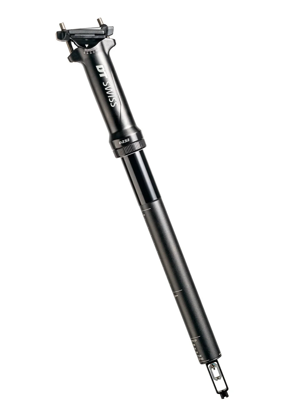 DT Swiss D 232 Teleskopsattelstütze | 30,9 mm Ø | 60 mm Hub | 400 mm | inkl. Remote