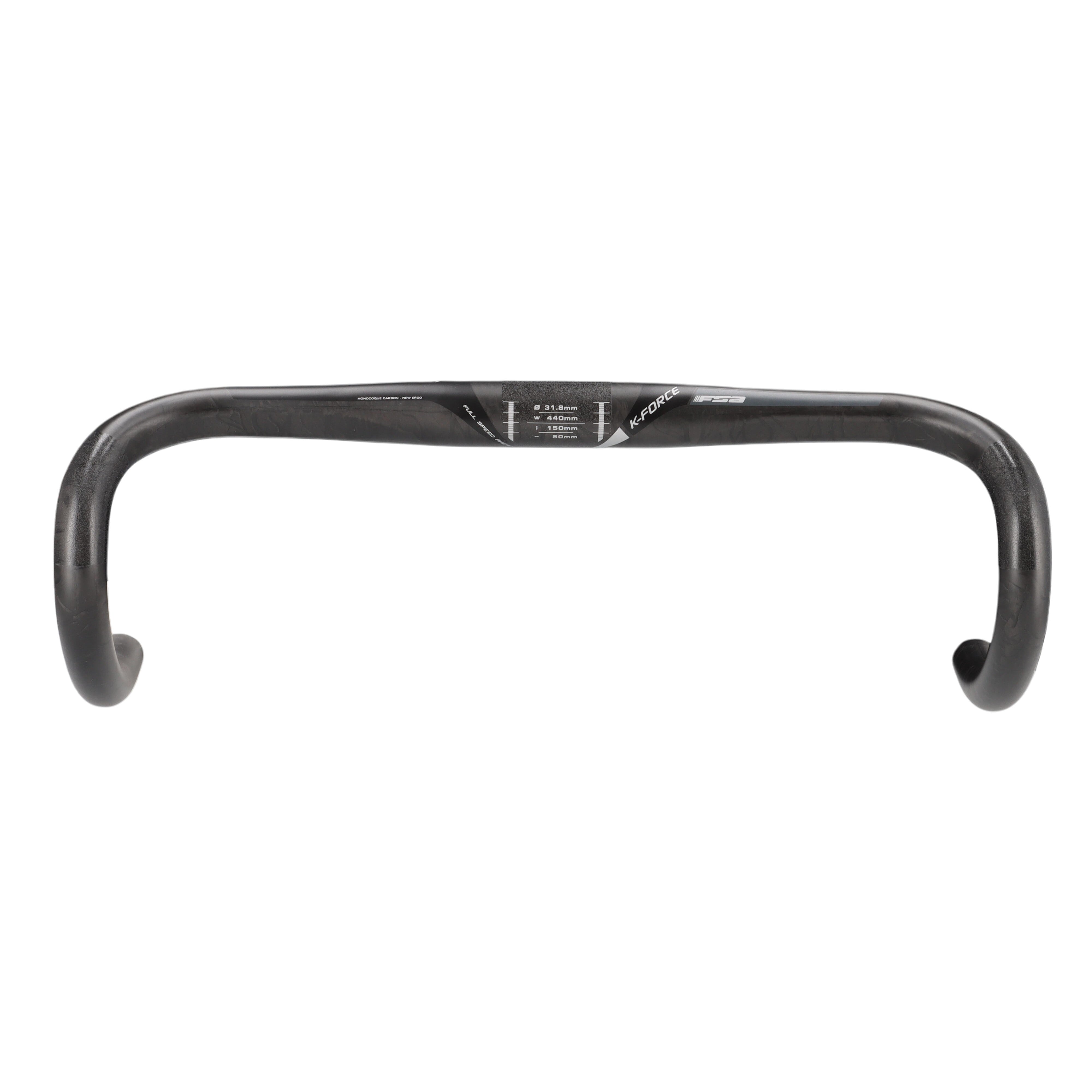 FSA K-Force Carbon Rennradlenker | 31,8 mm Klemmung | 440 mm Breite