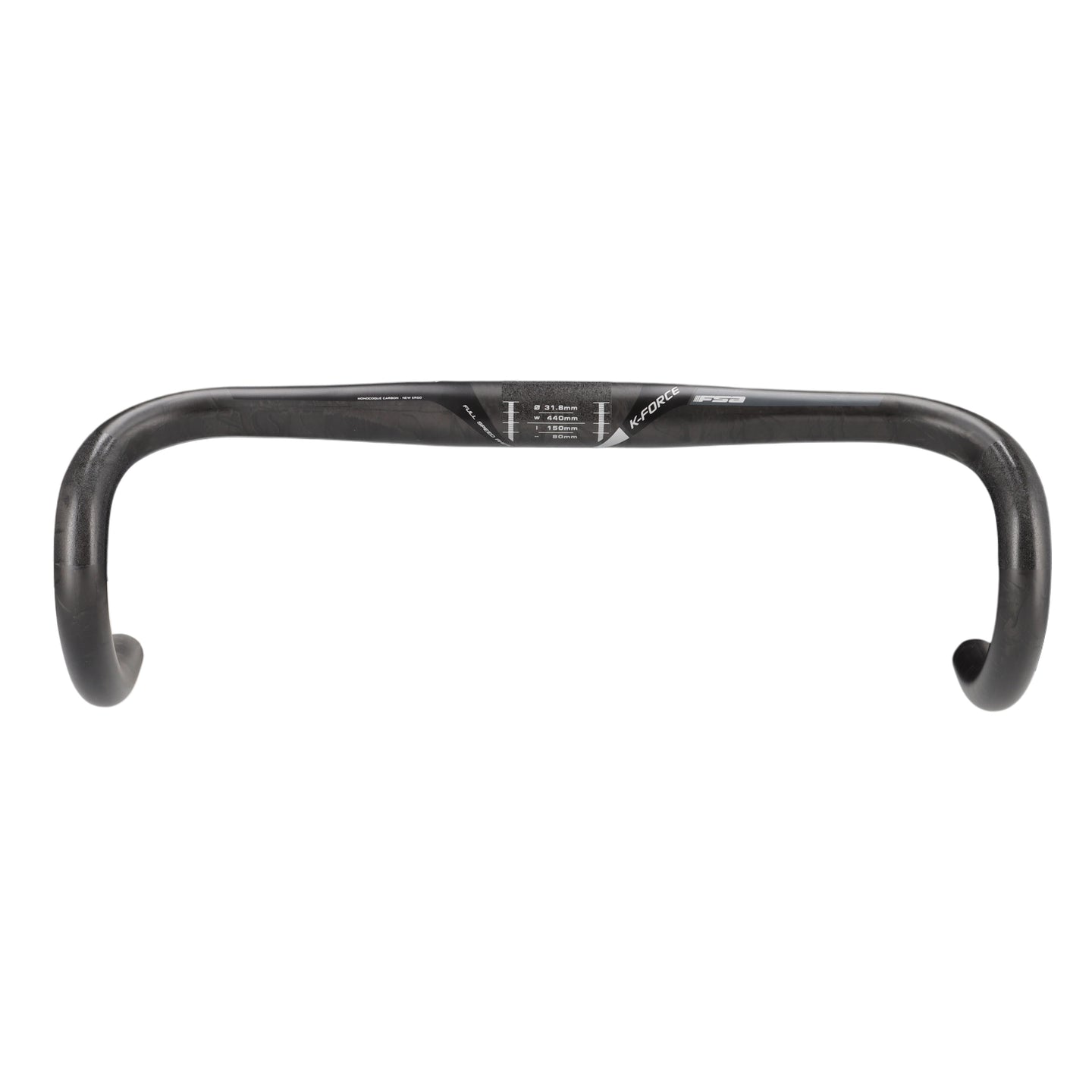 FSA K-Force Carbon Rennradlenker | 31,8 mm Klemmung | 440 mm Breite