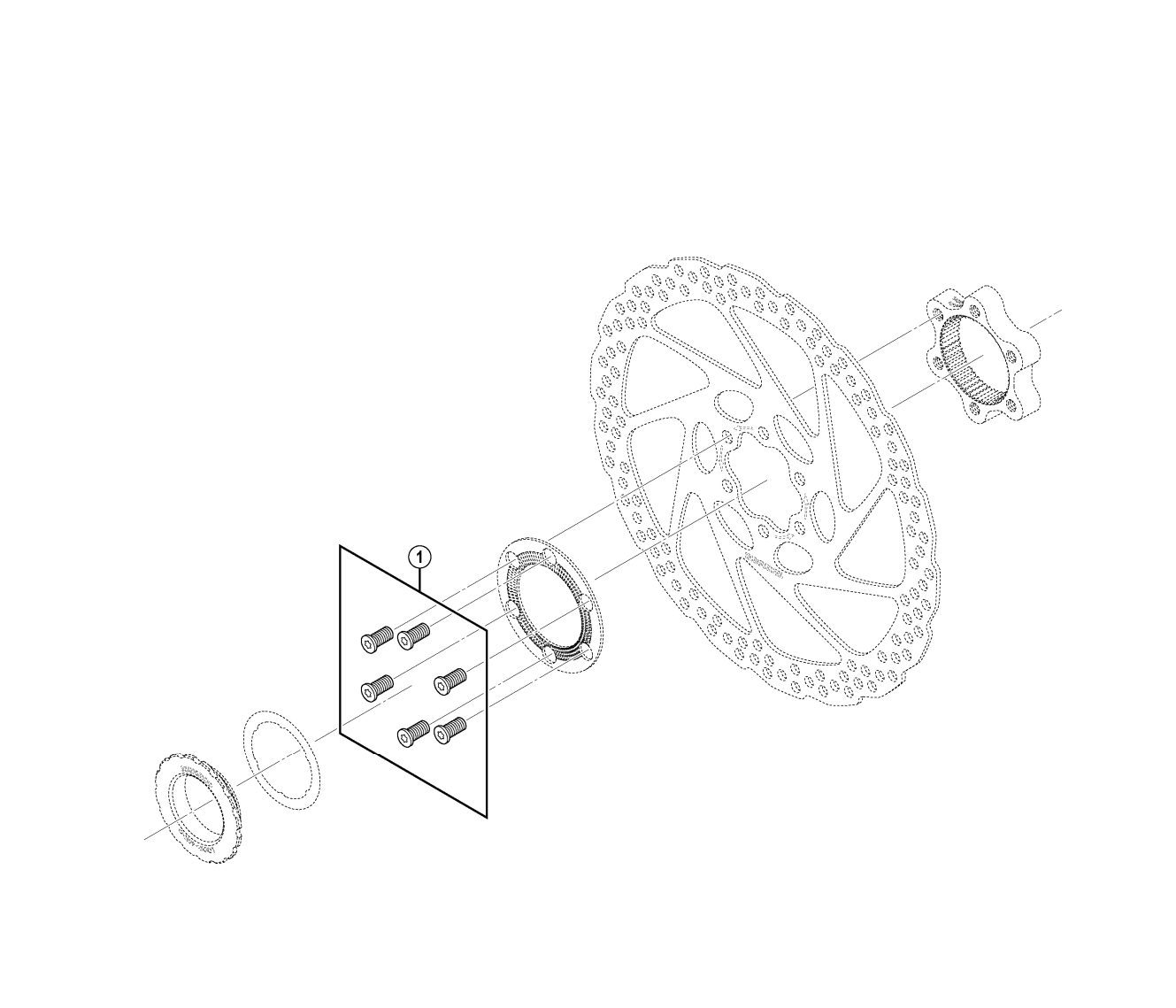 Shimano SM-RTAD05 Rotor Fixing Bolt Set | 6 Stück | Y8L198010
