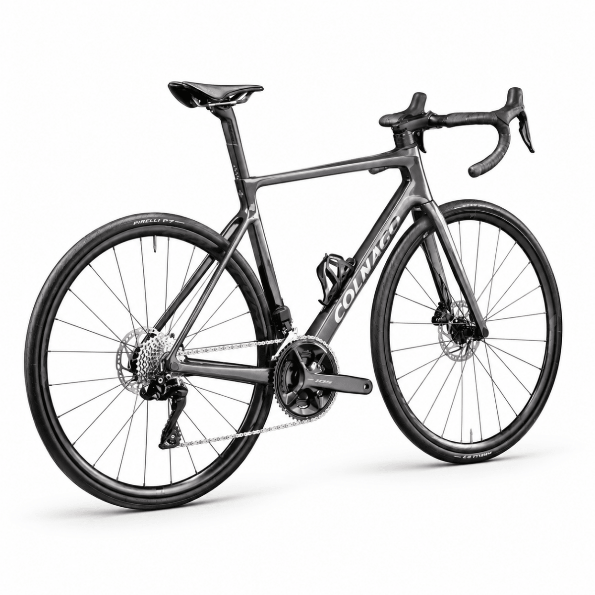 Colnago V4 Carbon Rennrad | Shimano 105 Di2 2x12-fach | Fulcrum Racing 600 | Grau - RAAAD.de