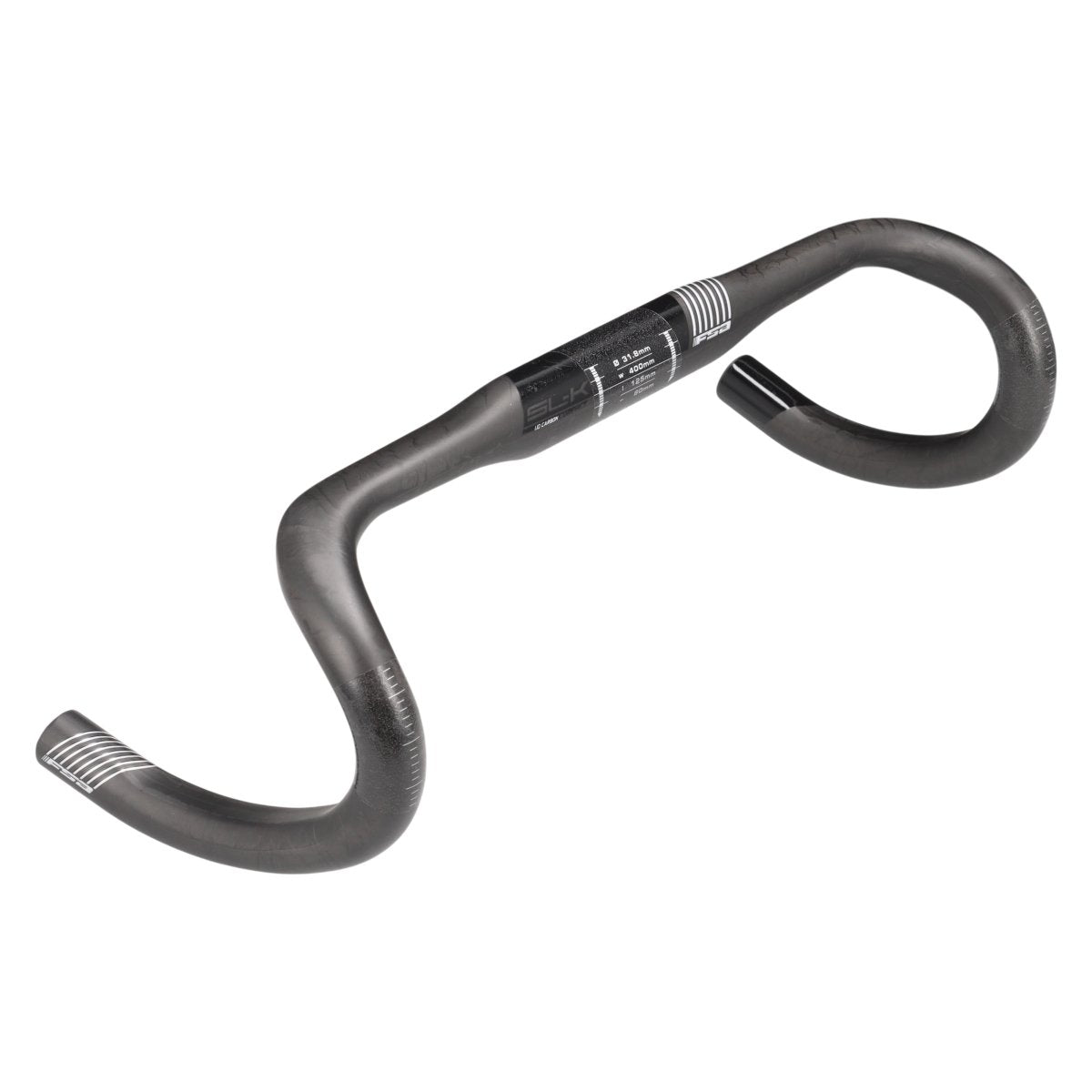 FSA SL-K Compact UD Carbon Lenker | 400 mm | 31,8 mm | 125 mm Drop / 80 mm Reach - RAAAD.de