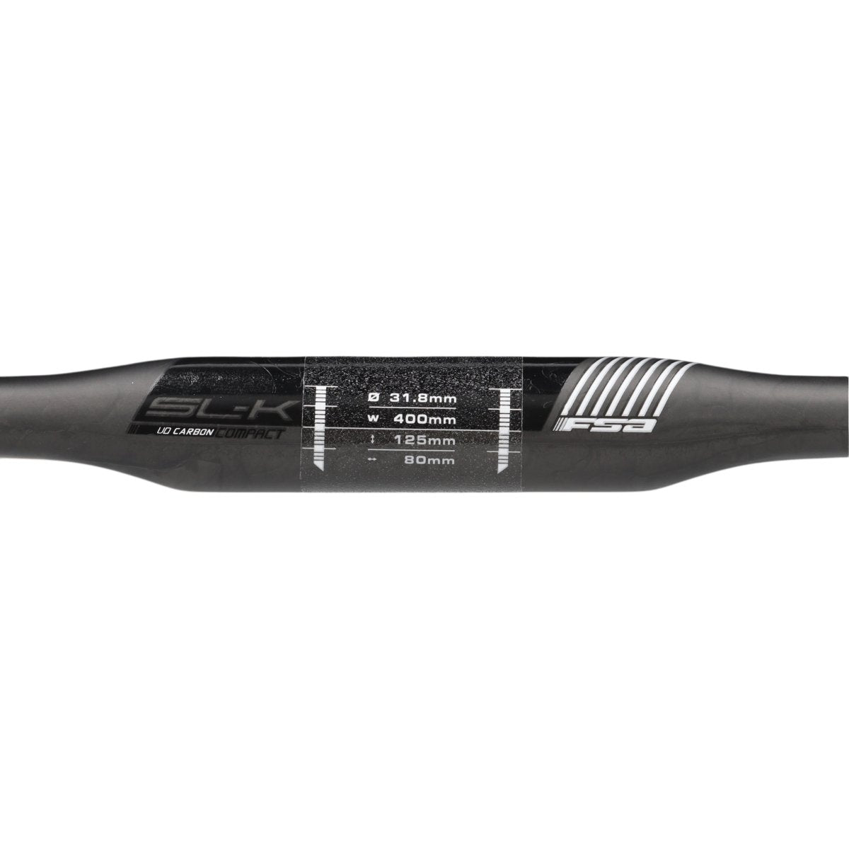 FSA SL-K Compact UD Carbon Lenker | 400 mm | 31,8 mm | 125 mm Drop / 80 mm Reach - RAAAD.de