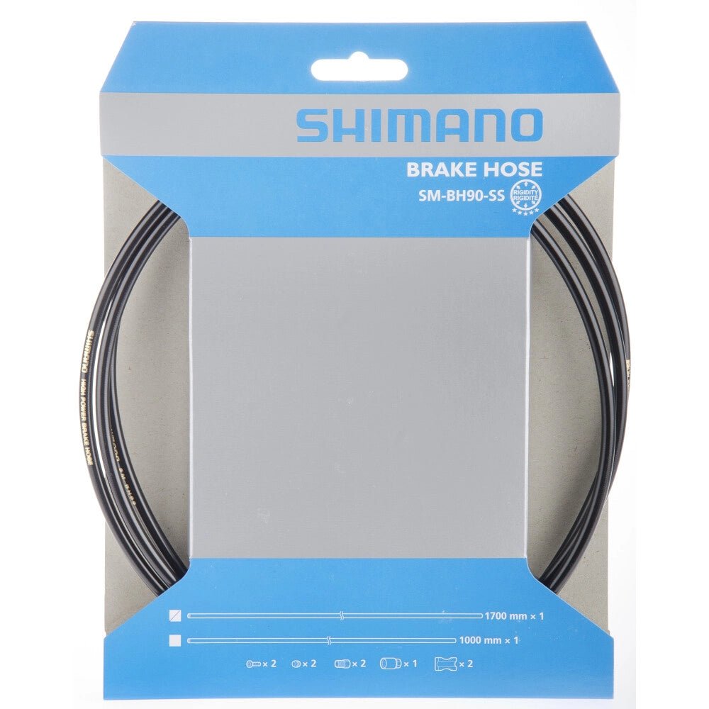 Shimano SM - BH90 - SS Bremsleitungs - Set | 1700 mm | Hydraulikleitung für Scheibenbremse | MTB / Rennrad - RAAAD.de