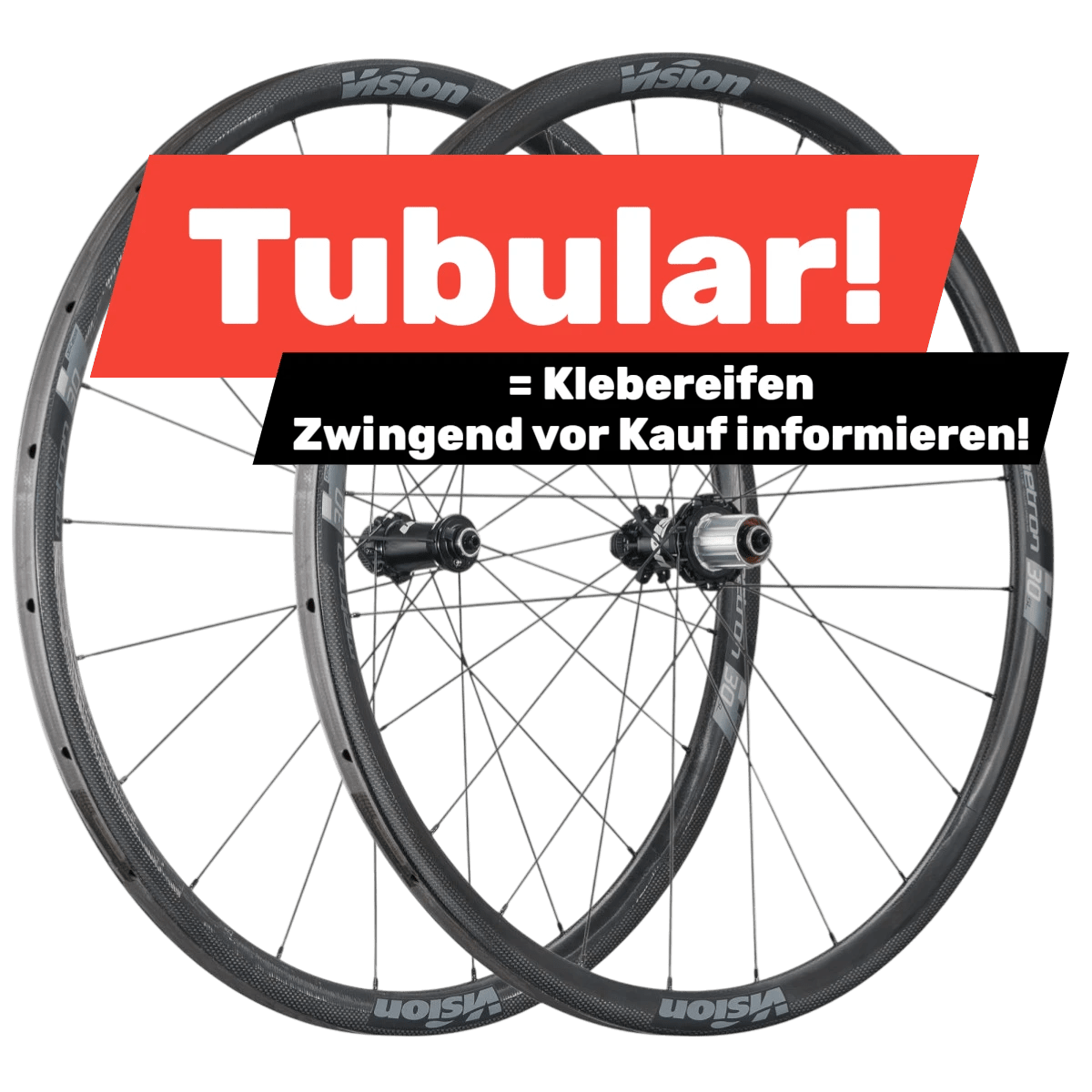 Vision Metron 30 SL Carbon Laufradsatz 28" | Disc | Tubular Schlauchreifen | Centerlock | Shimano HG - RAAAD.de