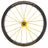 ZZYZX Laufradsatz 45 mm Aero | Tubular Schlauchreifen | 28" Disc | SRAM XDR Freilauf | Schwarz glänzend mit goldenen Speichen - RAAAD.de